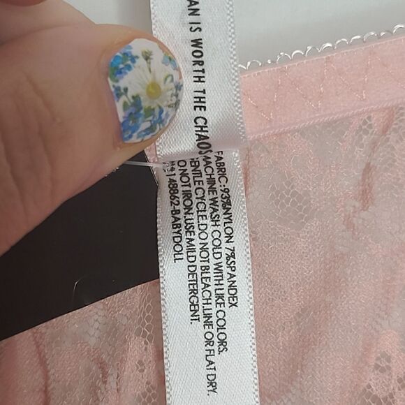 1X 14W 16W Pink Lace Babydoll Torrid Underwire - Picture 6 of 11